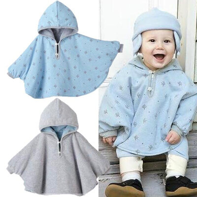 

Baby Two-Sided Wear Reversible Children's Cape Outerwear Jacket Clothing Coat Velvet Cloak Hoodie Romper