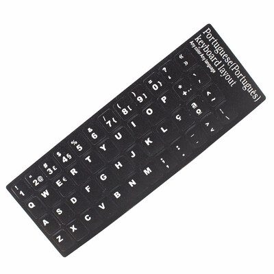 

Russian French English Arabic Spanish Portuguese Keyboard Stickers Letter Alphabet Layout Cover Sticker For Laptop Desktop PC