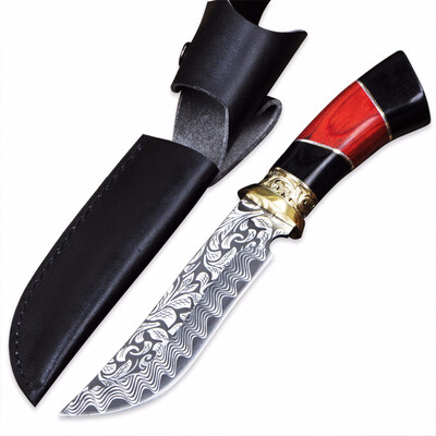 

CHACHEKA Pure Handmade Fixed Blade Damascus Knife Survival Tactical Hunting Camping Knives EDC Hand Tools Kitchen Supplies