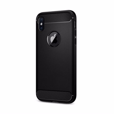 

Rugged Armor iPhone X Apple iPhone X 2017 with Elastic Shock&Design Case Carbon Fiber Brushed Shatter Case Black