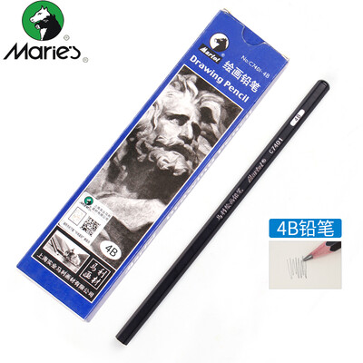 

Maries painting pencil 4B carbon pen sketch practice test pencil 12 boxed C7401