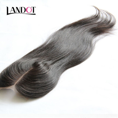 

Peruvian Straight Virgin Hair Lace Closure Size 4x4 inch FreeMiddle3 Part Peruvian Remy Human Hair Swiss Closures Natural Color