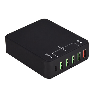 

Manufacturers supply Qualcomm Qc 30 fast charge USB6 port Type-C multi-port USB charger head brand new MacBoo