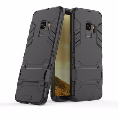 

for Samsung Galaxy S9 G960 G960F Shockproof Hard Phone Case for Samsung Galaxy S9 Plus G965 G965F Combo Armor Case Back Cover