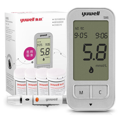 

Yu Yue YUWELL blood glucose meter 586 type home intelligent free code blood glucose meter 100 piece test paper accurate blood sugar tester automatic