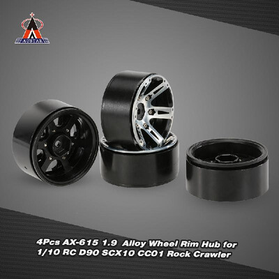 

4Pcs AUSTAR 19 Alloy Wheel Rim Hub RC Car Accessories for 110 RC D90 SCX10