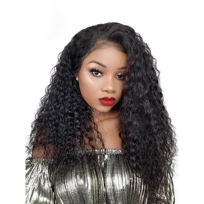 

CARA 360 Lace Front Wig 150 Density Pre Plucked Brazilian Deep Curly Lace Front Human Hair Wigs 9A Pre Plucked 360 Lace Wig