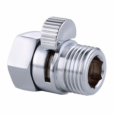 

10PCS High Quality Pure Copper Chrome Shower Heads Fast Switching Through The Shut Off Valve Hose Flow Throttle Valve Seal G12