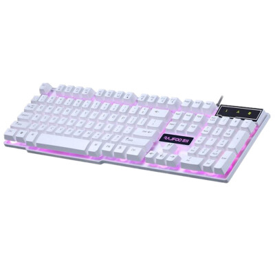 

RAJFOO Wired Professional Mechanical Suspension Touch Keyboard Game Backlit Keyboard USB Game Keyboard