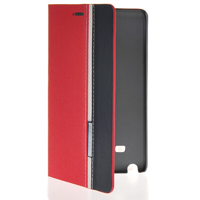 

MOONCASE Business style Leather Side Flip Wallet Card Slot Pouch Stand Back чехол для Samsung Galaxy Note Edge N9150 Red