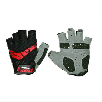 

MOON riding gloves mountain bike gloves half finger riding equipment breathable anti-skid gloves men&women models BH-13 red L