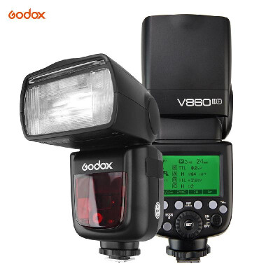 

Godox VING V860IIF Pioneering TTL Liion Camera Flash 24G Wireless X System 18000s HSS GN60 Master Slave Flash with 2000mAh Li