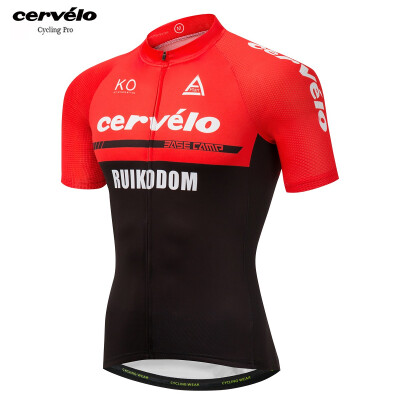 

Tour De France 2018 pro team Cervelo mens summer short sleeve cycling jersey Quick Dry bicycle clothing MTB bike wear