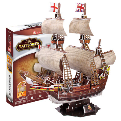 

CubicFun 3d three-dimensional puzzle model assembled toy assembled model DIY spell inserted building blocks boat model childrens handmade toys ancient Roman warship T4037h