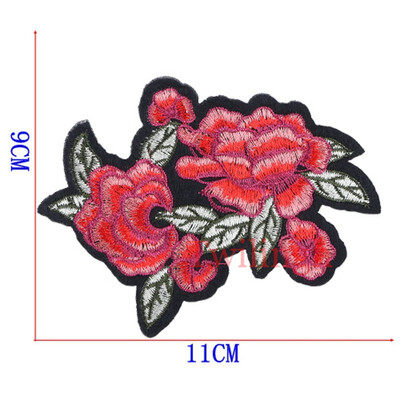

twilingh Patches Sewing On Iron-On Accessories Flower Embroidered Sequined Patches For Women Dress Clothing