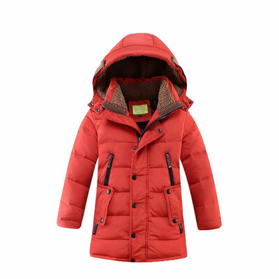 

-30 Degree Childrens Winter Jackets Duck Down Padded Children Clothing 2018 Big Boys Warm Winter Down Coat Thickening Outerwear