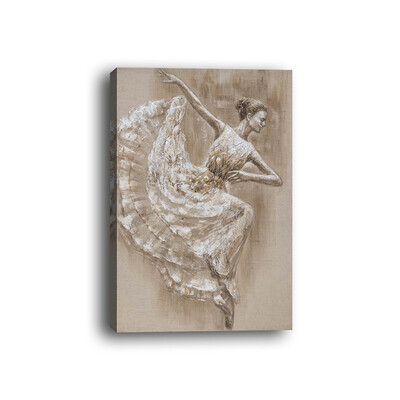 

Framed canvas modern living room bedroom background wall character dancing girlback view painting