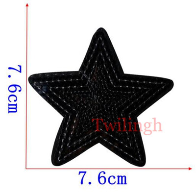 

1 Pcs Patches Iron-on Sew-on Sliver Gold Star Embroidery Motif Applique Garment Children Women DIY Clothes Sticker Wedding Party
