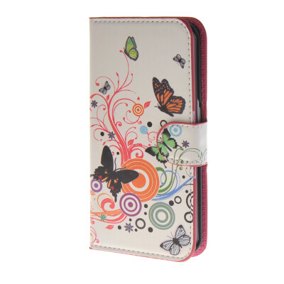 

MOONCASE Butterfly style Leather Side Flip Wallet Card Slot Stand Pouch Case Cover for Samsung Galaxy S6 Edge