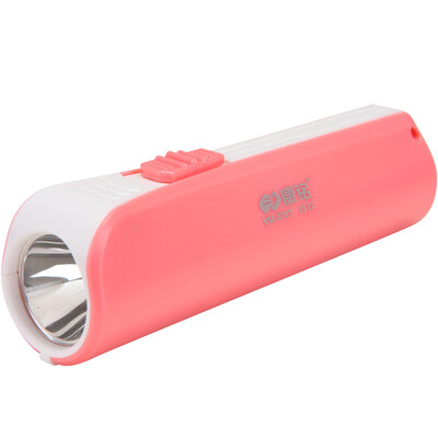 

KANGMING LED small flashlight portable lithium battery flashlight KM-8797 peach pink