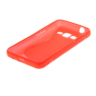 

MOONCASE  - Line Soft Silicone Gel TPU Flexible Shell Protective Case Cover for Samsung Galaxy Z1 Z130H Hot pink