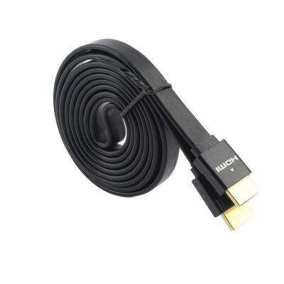 

Flat Noodle HDMI Cable HighSpeed For HDMI 3D DVD HDTV 1.5m 3m 5m black 1.5m