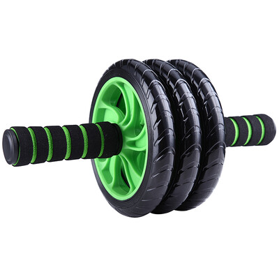 

Kaisheng KANSOON three rounds of abdominal belly abdominal muscle wheel home sports fitness equipment mute round belly wheel green king in the king