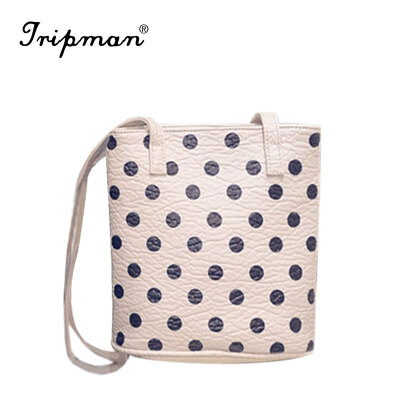 

Tripman 2016 Female small bags polka dot womens handbag vintage bag small handbags for women messenger bag polka dot bags