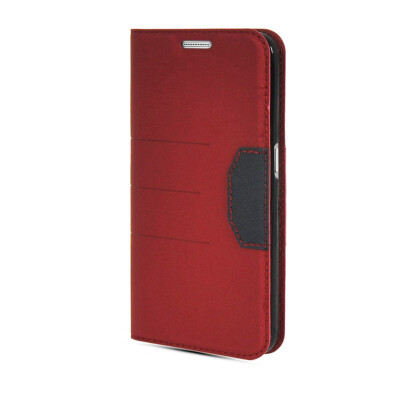 

MOONCASE Leather Side Flip Wallet Card Slot Pouch Stand Slim Back Case Cover for Samsung Galaxy S6 G9200 Red