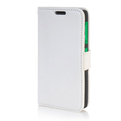 

MOONCASE High quality Leather Wallet Flip Card Slot Pouch Stand Shell Back ЧЕХОЛ ДЛЯ Nokia X White