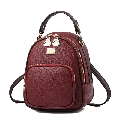 

2018 New Multi-functional PU Leather Ladies Shoulder Backpack for Younger Girls Rucksack Female Travel Backpack