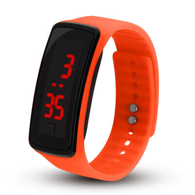 

Silicone LED Digital Watches Bracelet Wristwatch For Kids Clock Womens Digital Wrist Watch Sport Student
