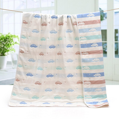 

80 Cotton Knitted Gauze Jacquard Children Covered by Super Soft&Cute Square Baby Children Quilt Towel