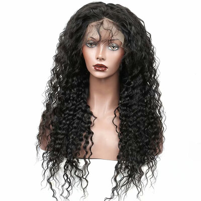

130 Density Full Lace Wig With Baby Hair For Women Deep Wave Pre Plucked Human Hair Dolago