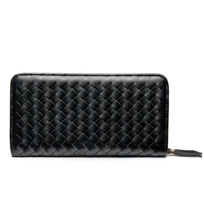 

Multi card bit brand arrival men women bags famous designer brand clutch vintage fashion weaving wallet long hand section purse