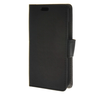 

MOONCASE Simple Leather Flip Wallet Case Card Slot Stand Back Cover for Huawei Ascend Y360 Black