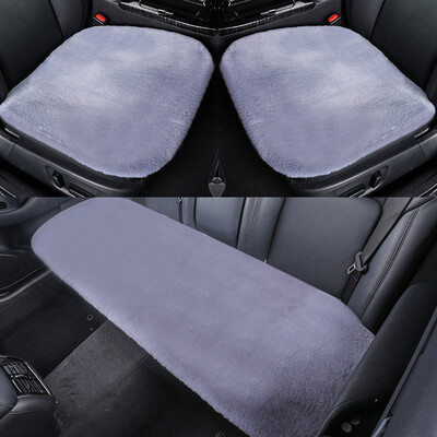 

Antarctic people nanjiren car seat cushion winter cashmere cushion imitation wool sofa cushion cushions car car seat cushion imitation wool pad three-piece business gray