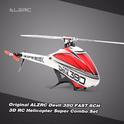 

Original ALZRC Devil 380 FAST Flybarless Belt Drive 6CH 3D Helicopter Super Combo Set with Motor ESC Servo Gyro
