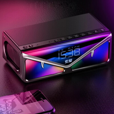 

Soaiy Wireless Bluetooth Speaker Portable -89 Black