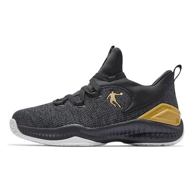 

Jordan mens shoes basketball shoes shock absorption wear-resistant combat boots sports shoes men XM3580111 black gold 45