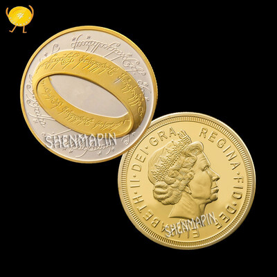 

Double color Ring Commemorative coin New Zealand Queen Elizabeth II the souvenir coin collection New