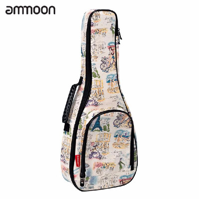 

ammoon 23" Concert Ukelele Ukulele Uke Bag Backpack Case 10mm Cotton Padding Durable Colorful with Adjustable Shoulder Strap Carry