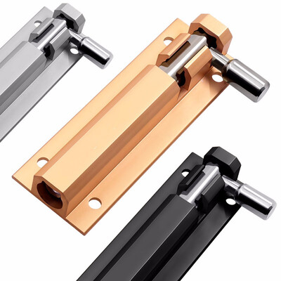 

Gold gray black security door latch furniture latch buckle stainless steel zinc alloy hardware accessories sliding lock