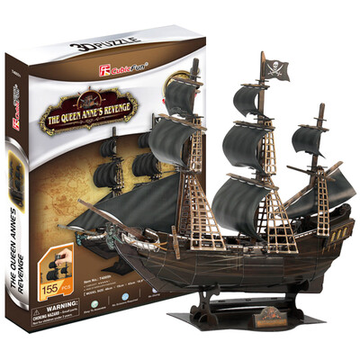 

CubicFun 3d three-dimensional puzzle model assembled toy assembled model DIY spell inserted building blocks boat model childrens handmade toys ancient Roman warship T4037h