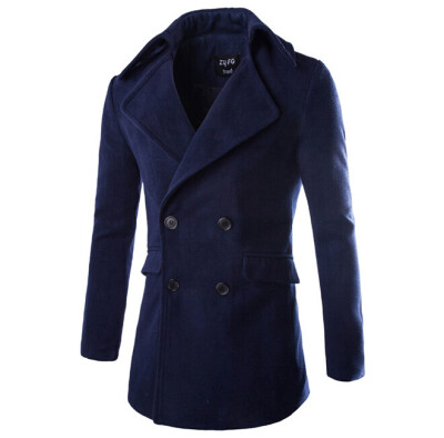 

Zogaa Autumn And Winter New Men's Wool Coat Slim