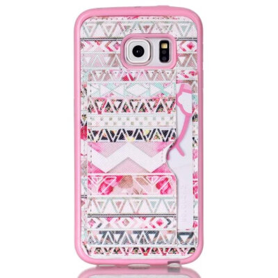 

MITI Case For Samsung S6 Edge Colorful Painting Luxury PU Leather Back Cover For Samsung S6 Edge