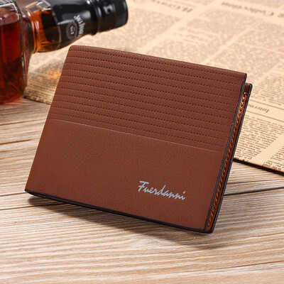 

Mens short wallet business Vintage leisure wallet multi card European&American style temperament leather wallet practical
