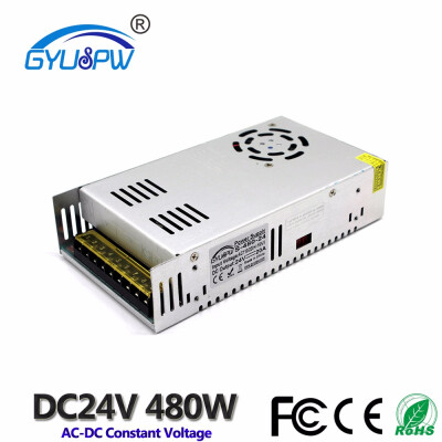 

480W 20A 24V DC Switching Power Supply Adapter Transformer 110V 220V AC DC24V SMPS For Led Strip Modules Light CNC CCTV 3D Print