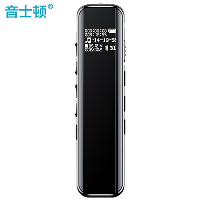 

Yescool A1 recorder 5D sound arc surface design quad-core noise reduction long standby learning conference interview lossless MP3 player 32G black