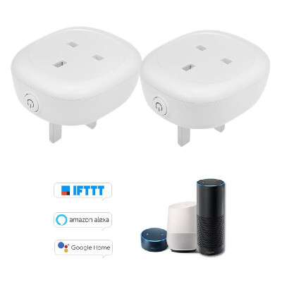 

Wifi Smart Socket with Energy Monitoring Function Big OnOff Switch Button Smart Alexa Outlet Support APP Remote Control Timing Fu